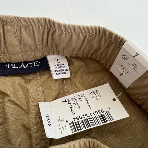 NEW The Children’s Place Boys Pull On Jogger Shorts Flax Boy's SIZE 7 - Picture 9 of 9